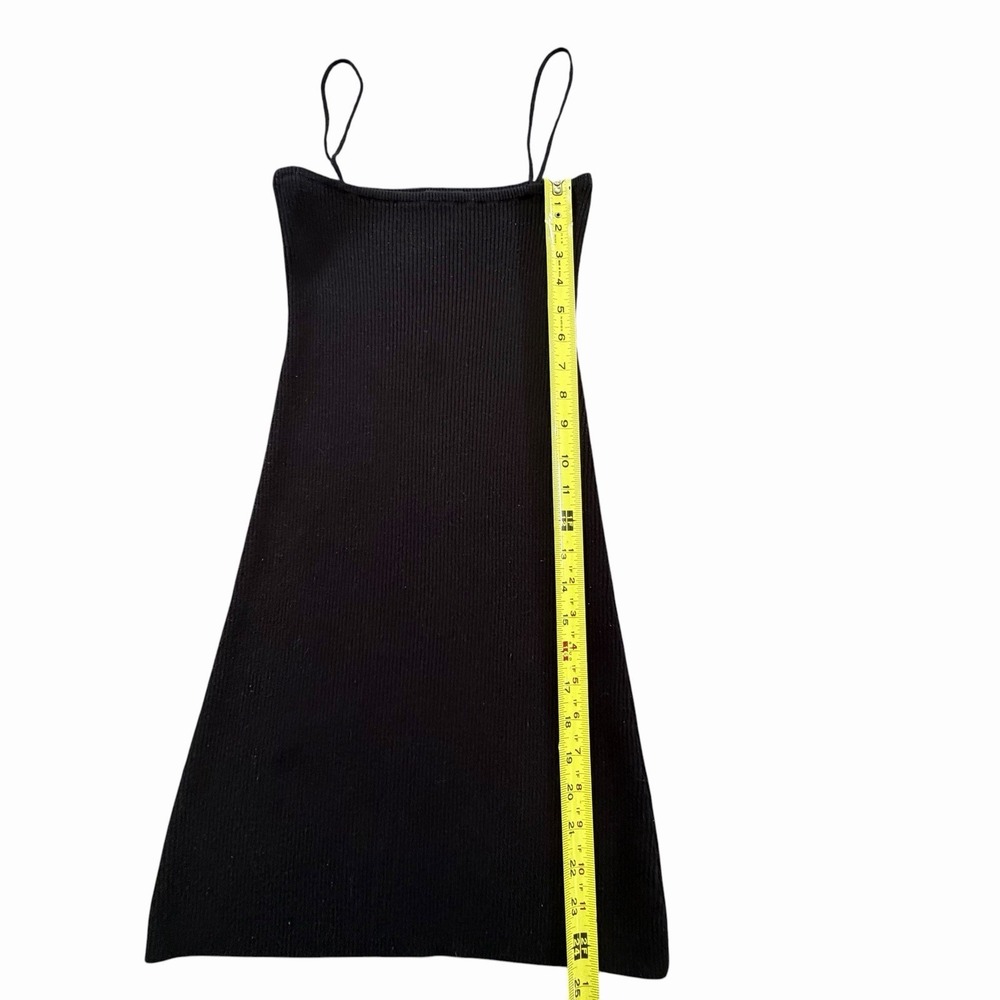 Brandy Melville Black Spaghetti Strap Mini Dress One Size - Picture 3 of 5